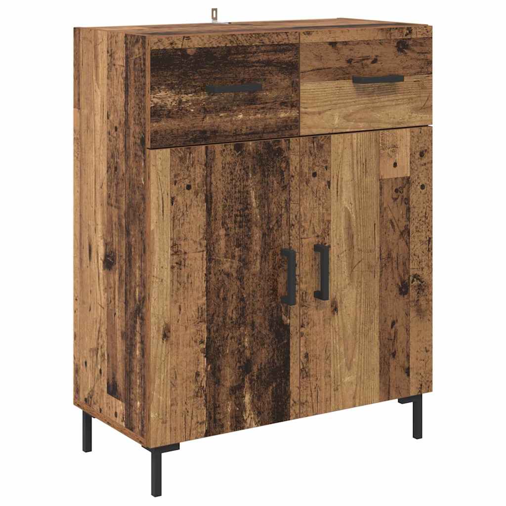 Magasfiú 2 pcs Öreg fa 69,5 x 34 x 180 cm Szerelt Fa