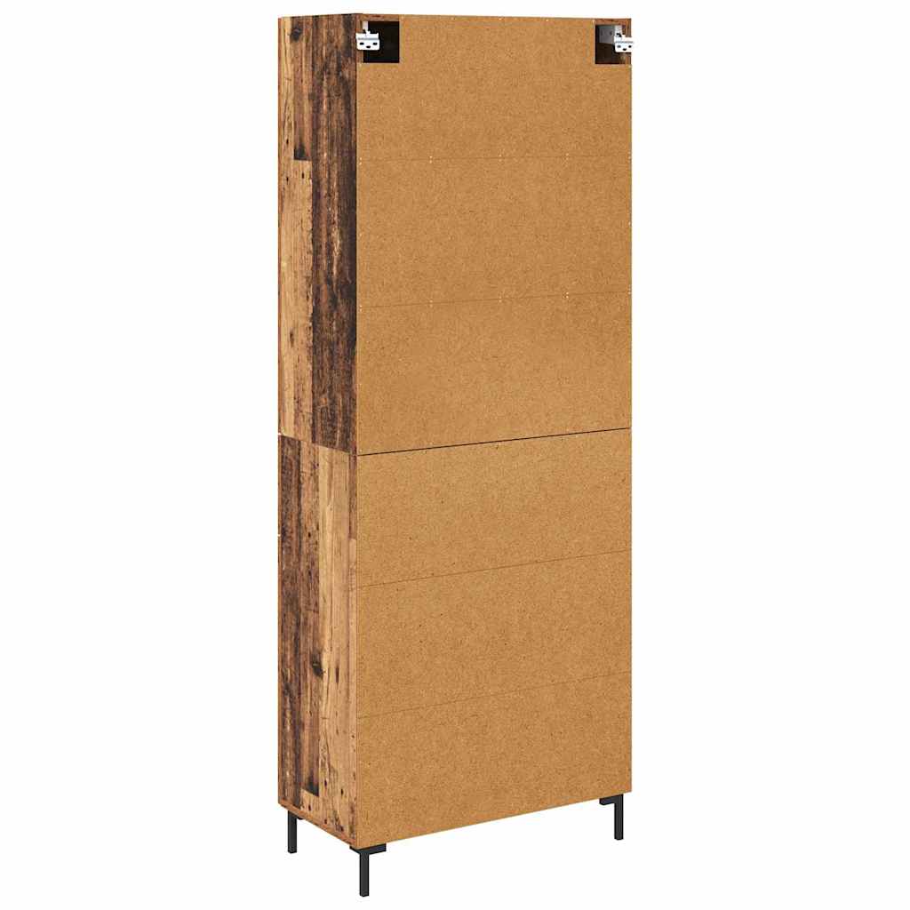 Magasfiú 2 pcs Öreg fa 69,5 x 34 x 180 cm Szerelt Fa