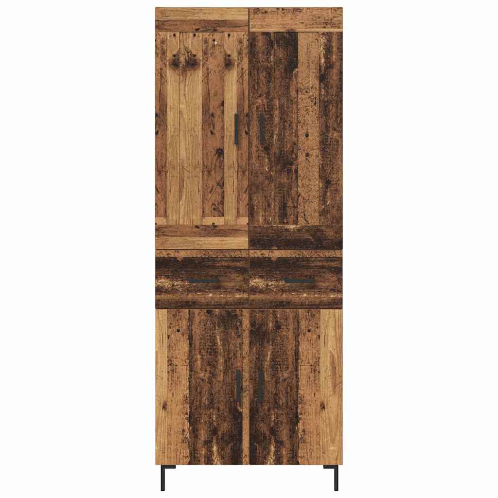 Magasfiú 2 pcs Öreg fa 69,5 x 34 x 180 cm Szerelt Fa