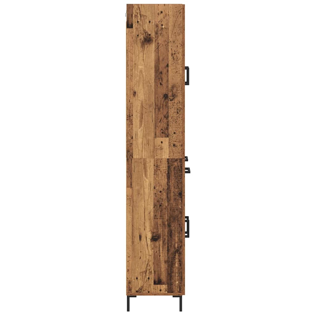 Magasfiú 2 pcs Öreg fa 69,5 x 34 x 180 cm Szerelt Fa