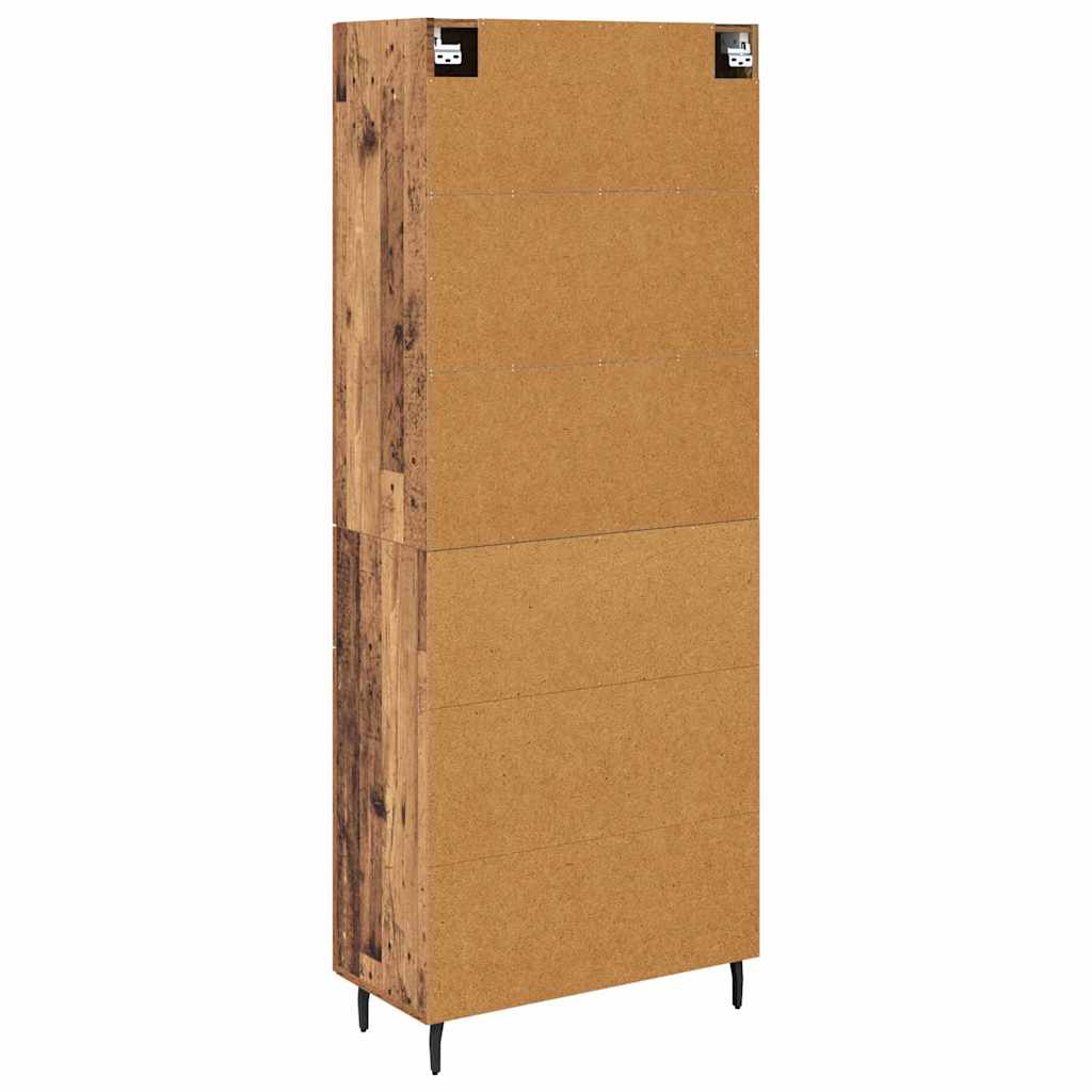 Magasfiú 2 pcs Öreg fa 69,5 x 34 x 180 cm Szerelt Fa