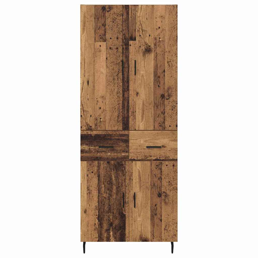 Magasfiú 2 pcs Öreg fa 69,5 x 34 x 180 cm Szerelt Fa
