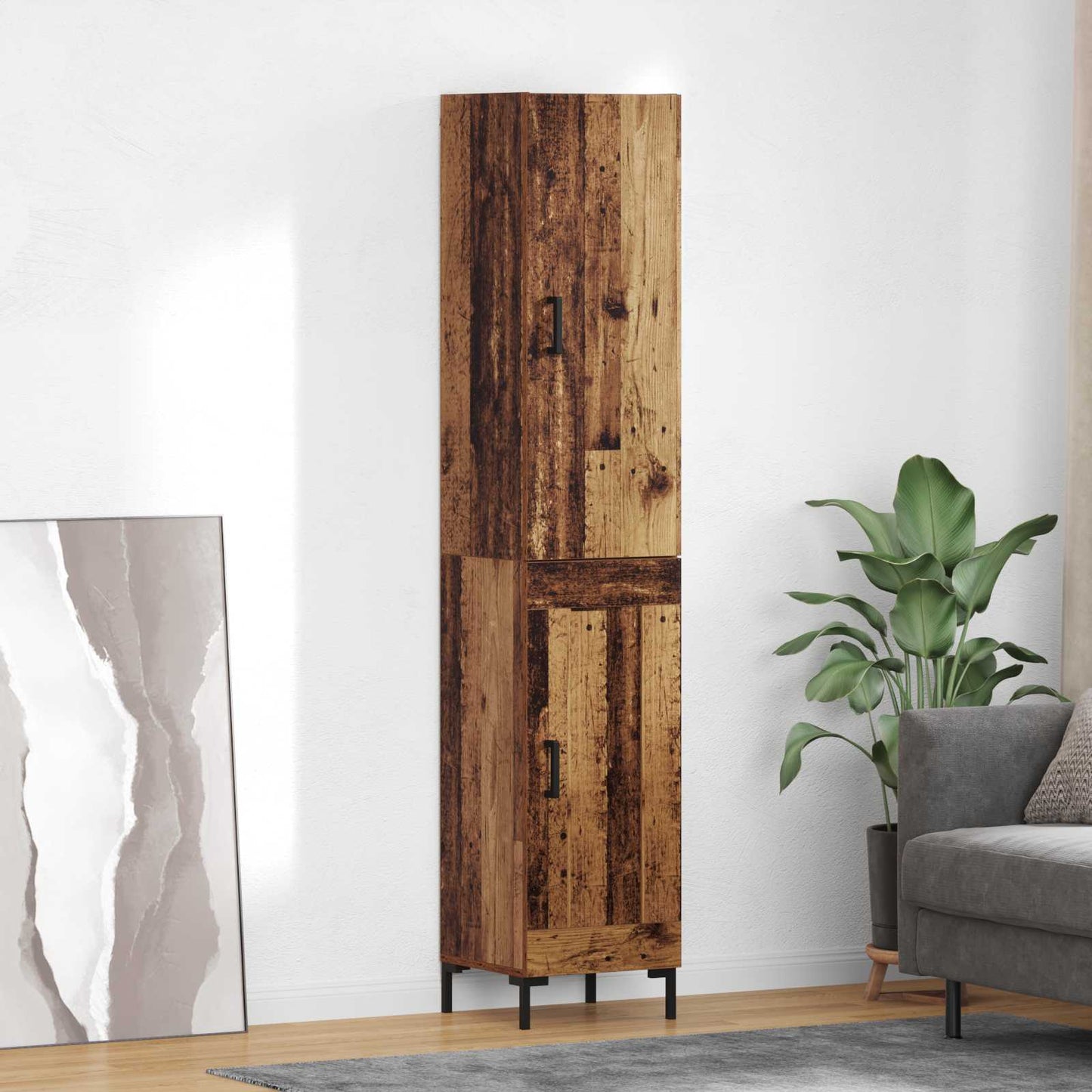 Magasfiú Öreg fa 34,5 x 34 x 180 cm Szerelt Fa