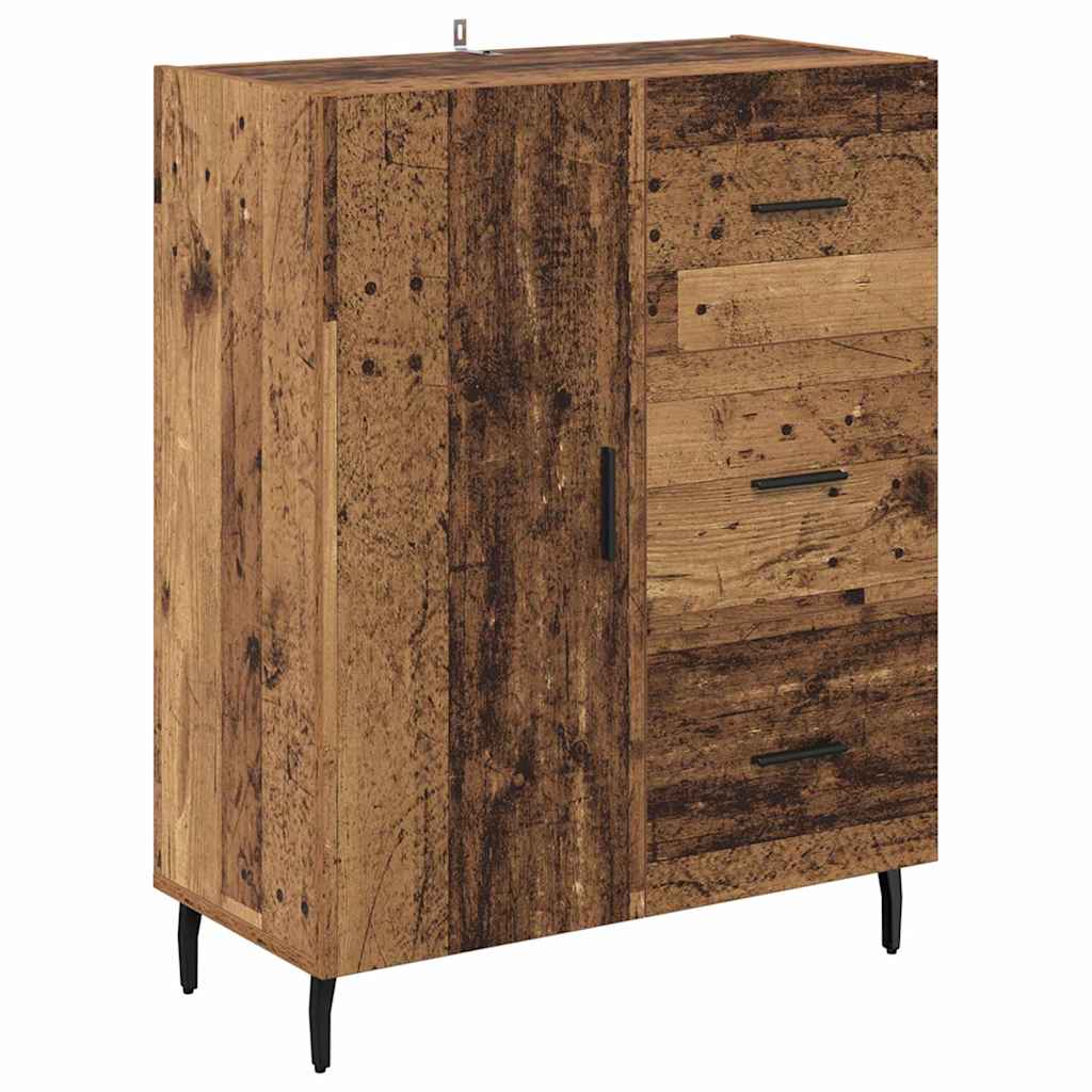 Magasfiú 2 pcs Öreg fa 69,5 x 34 x 180 cm Szerelt Fa