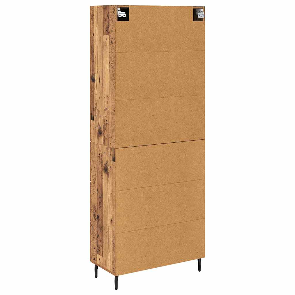 Magasfiú 2 pcs Öreg fa 69,5 x 34 x 180 cm Szerelt Fa