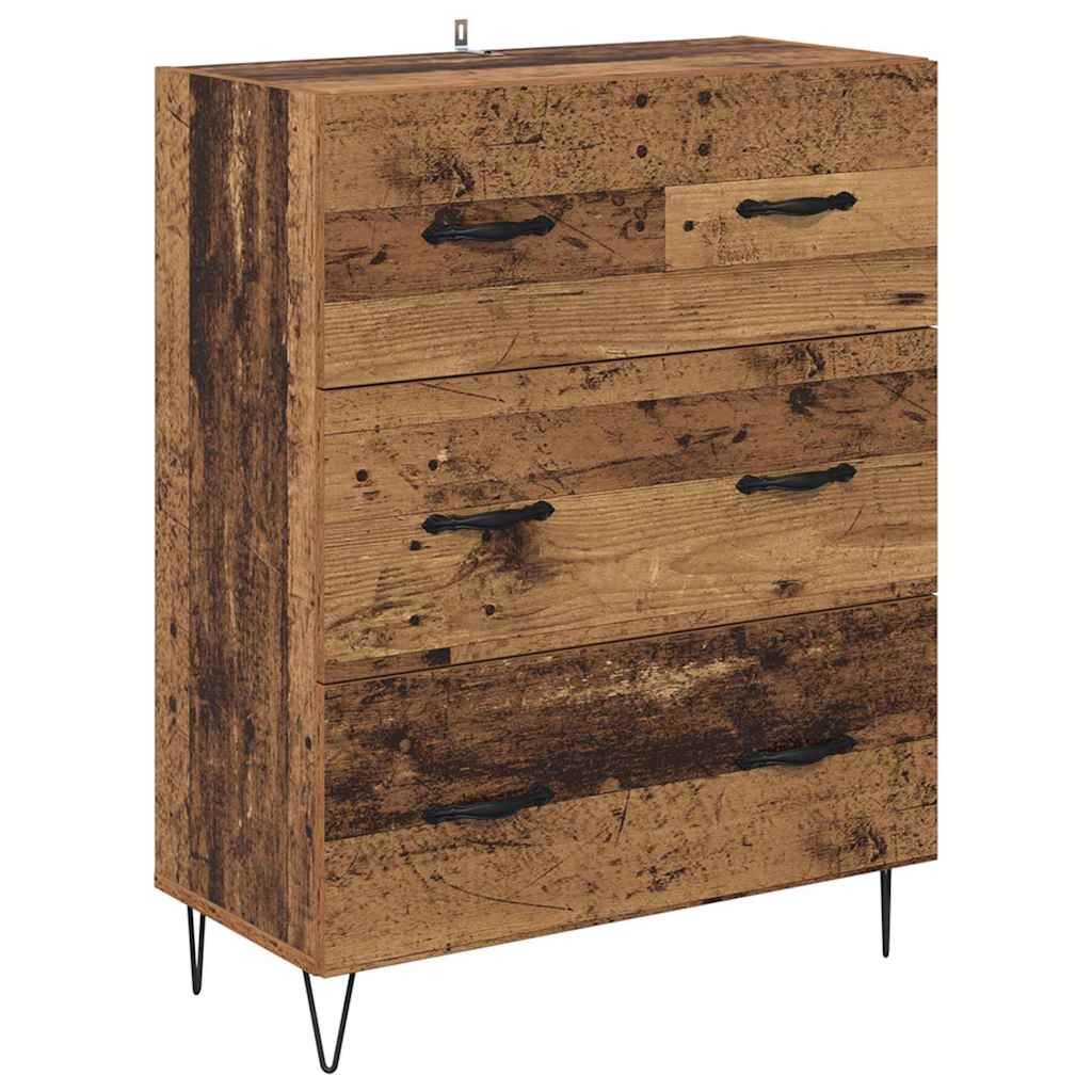 Magasfiú 2 pcs Öreg fa 69,5 x 34 x 180 cm Szerelt Fa