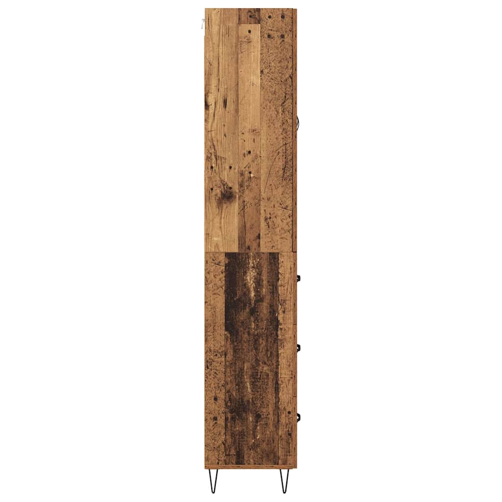 Magasfiú 2 pcs Öreg fa 69,5 x 34 x 180 cm Szerelt Fa
