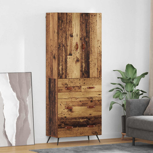 Magasfiú Falra szerelhető Öreg fa 69,5 x 34 x 180 cm Faanyag