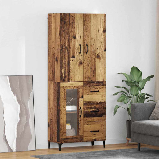 Magasfiú Falra szerelhető Öreg fa 69,5 x 34 x 180 cm Faanyag