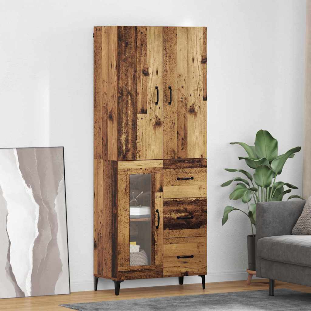 Magasfiú Öreg fa 69,5 x 34 x 180 cm Szerelt Fa