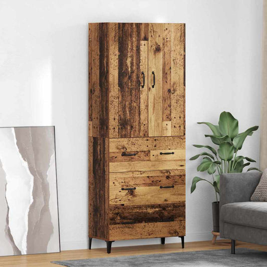 Magasfiú Falra szerelhető Öreg fa 69,5 x 34 x 180 cm Faanyag