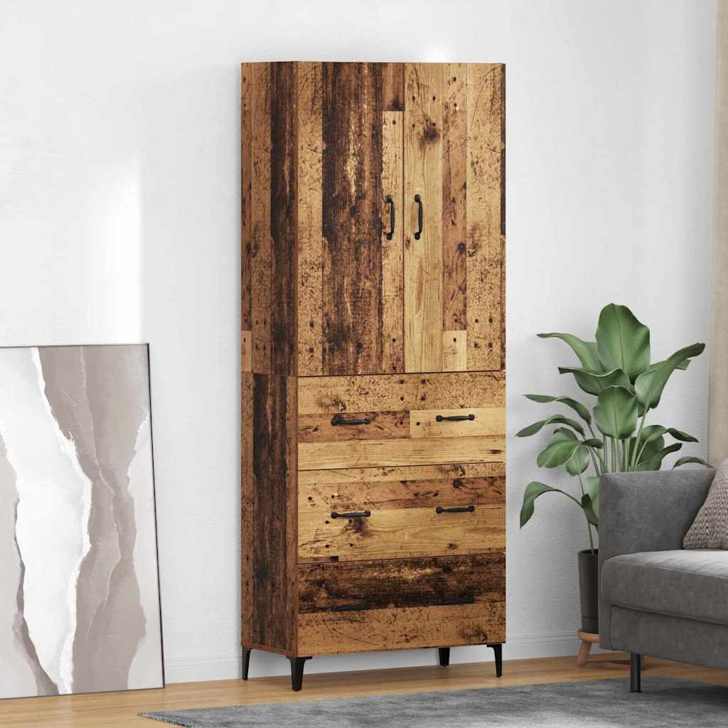 Magasfiú Öreg fa 69,5 x 34 x 180 cm Szerelt Fa