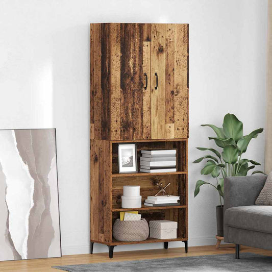 Magasfiú Falra szerelhető Öreg fa 69,5 x 34 x 180 cm Faanyag