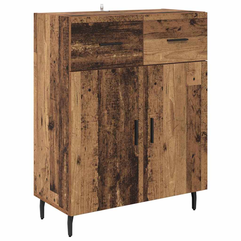 Magasfiú 2 pcs Öreg fa 69,5 x 34 x 180 cm Szerelt Fa