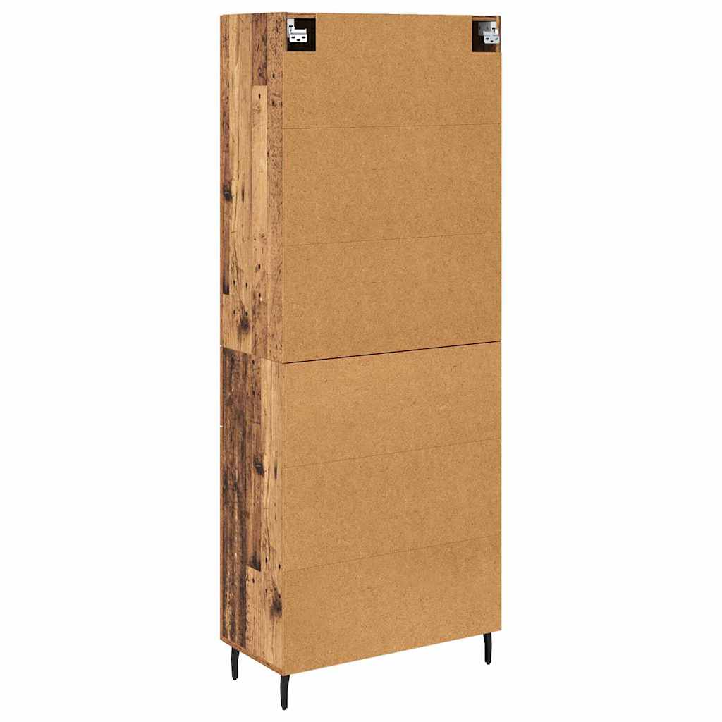 Magasfiú 2 pcs Öreg fa 69,5 x 34 x 180 cm Szerelt Fa