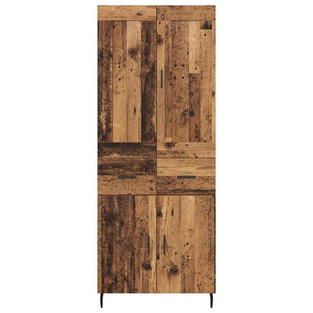 Magasfiú 2 pcs Öreg fa 69,5 x 34 x 180 cm Szerelt Fa