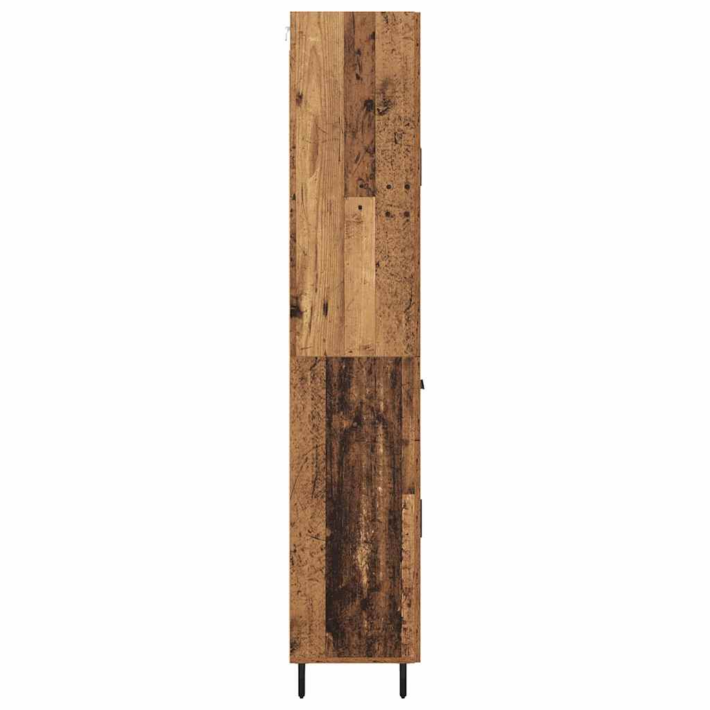 Magasfiú 2 pcs Öreg fa 69,5 x 34 x 180 cm Szerelt Fa
