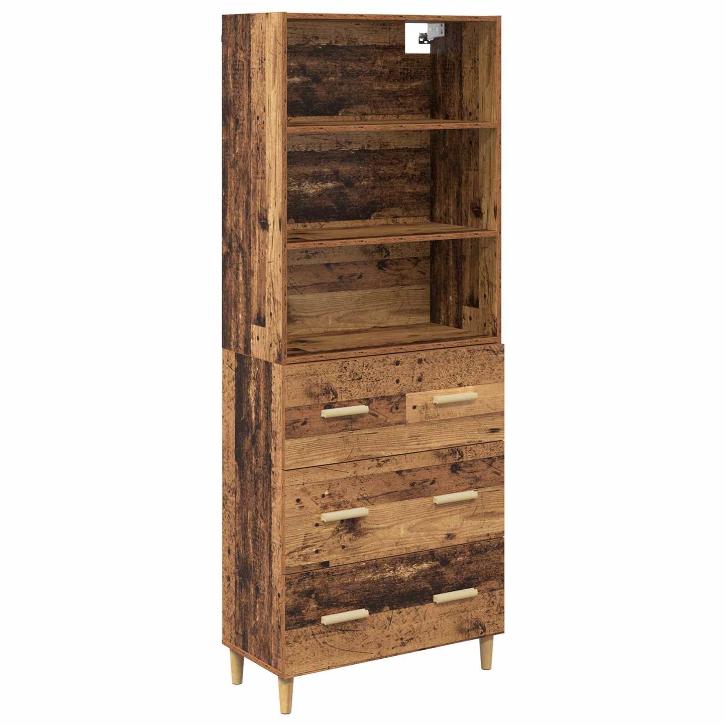 Magasfiú Öreg fa 69,5 x 32,5 x 180 cm Szerelt Fa