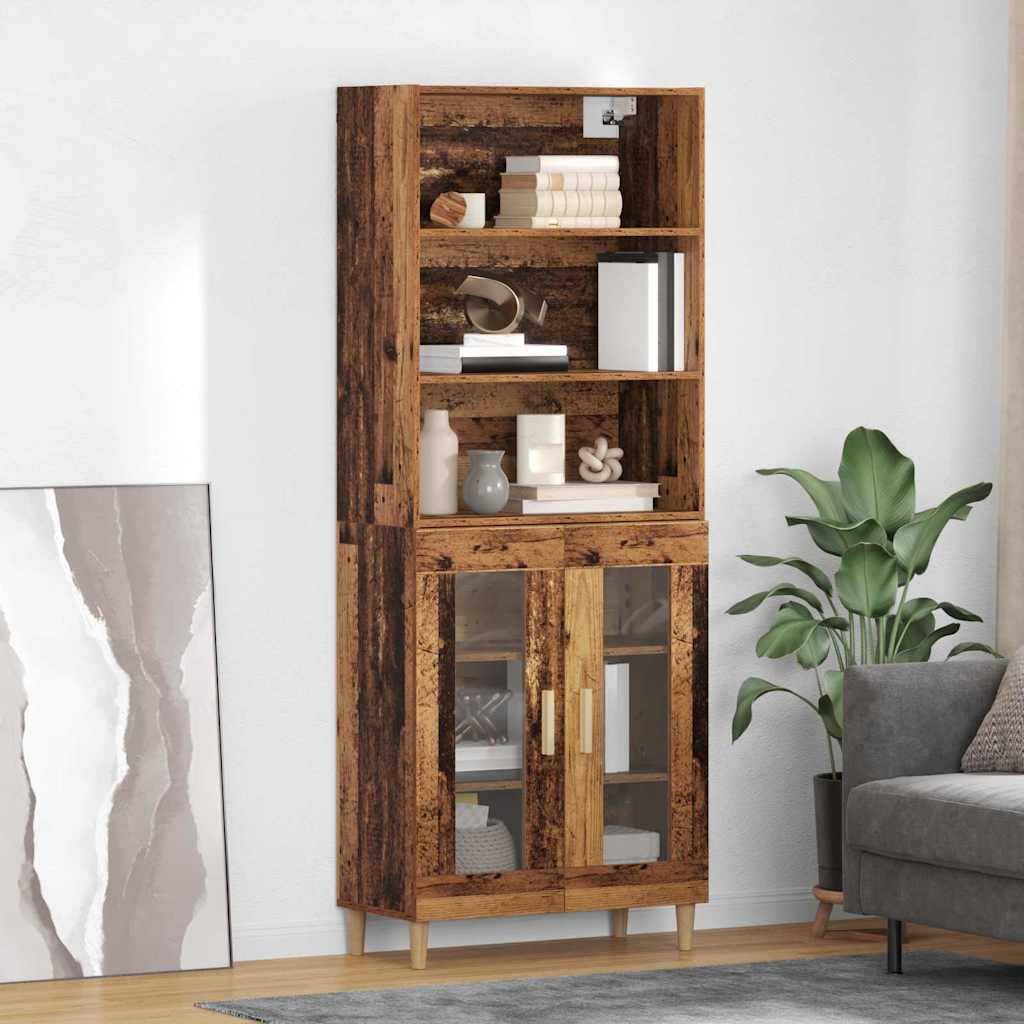 Magasfiú Öreg fa 69,5 x 32,5 x 180 cm Szerelt Fa