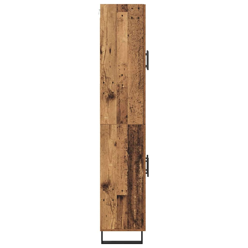 Magasfiú 2 db Öreg fa 69,5 x 34 x 180 cm Műanyag Fa és Üveg