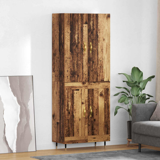Magasfiú Falra szerelhető Öreg fa 69,5 x 34 x 180 cm Faanyag