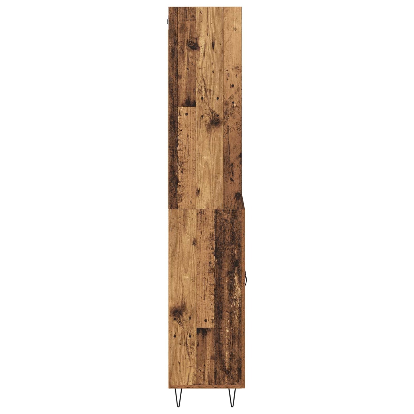 Magasfiú 2 pcs Öreg fa 69,5 x 34 x 180 cm Szerelt fa és Üveg