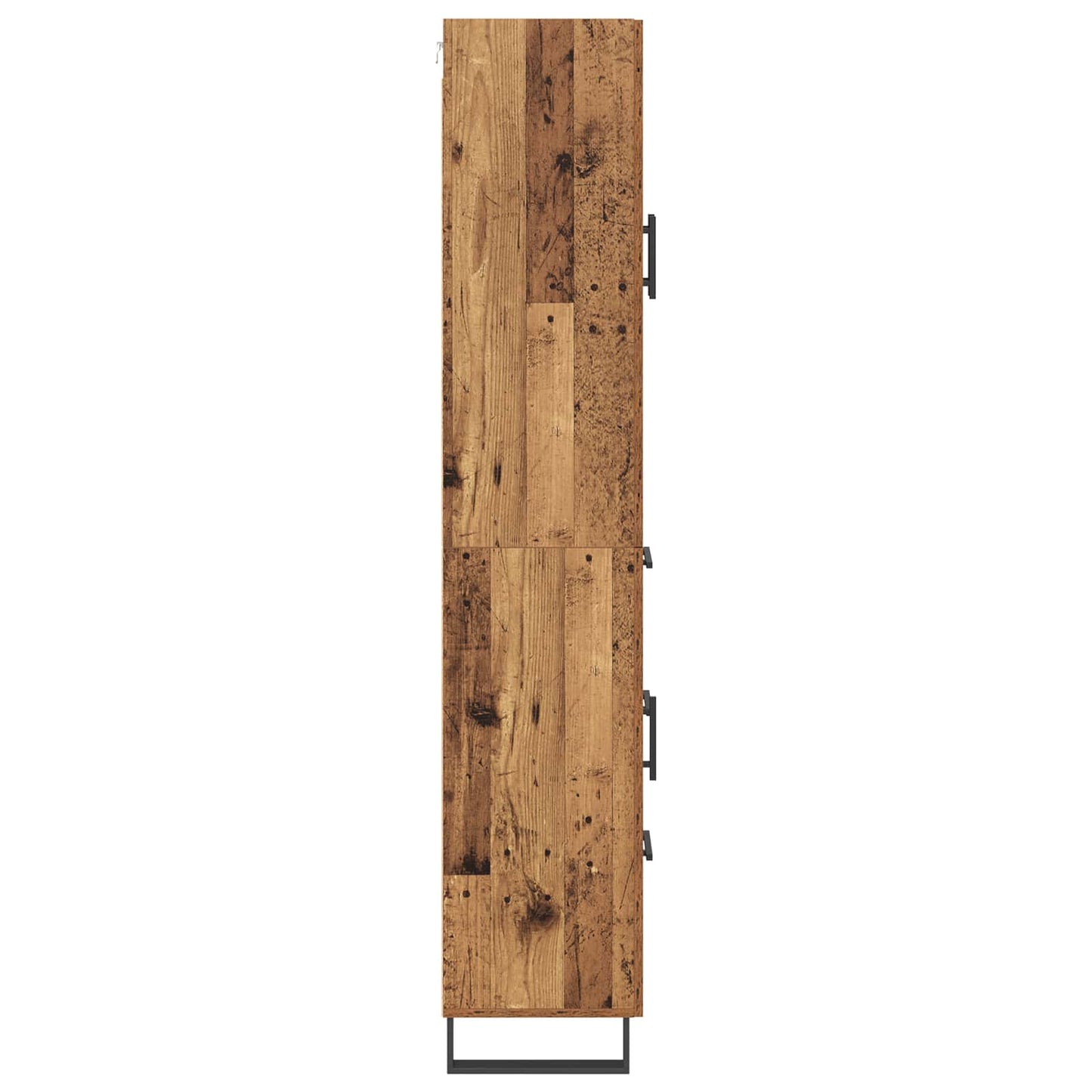 Magasfiú 2 pcs Öreg fa 69,5 x 34 x 180 cm Szerelt fa és Üveg