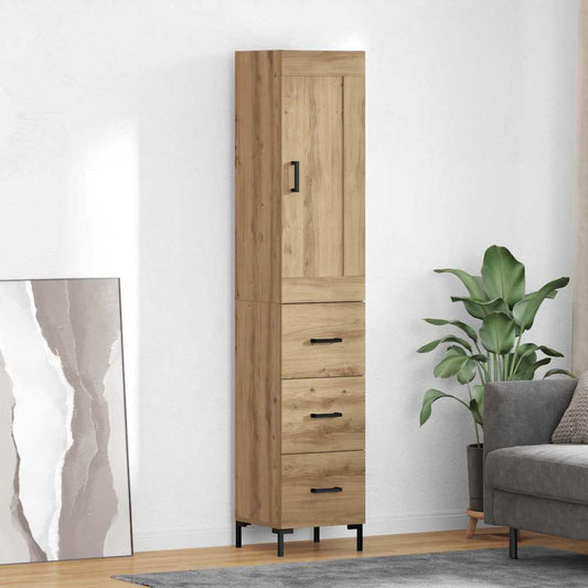 Magasfiú fiókkal Artisan tölgy 34,5 x 34 x 180 cm Faanyag