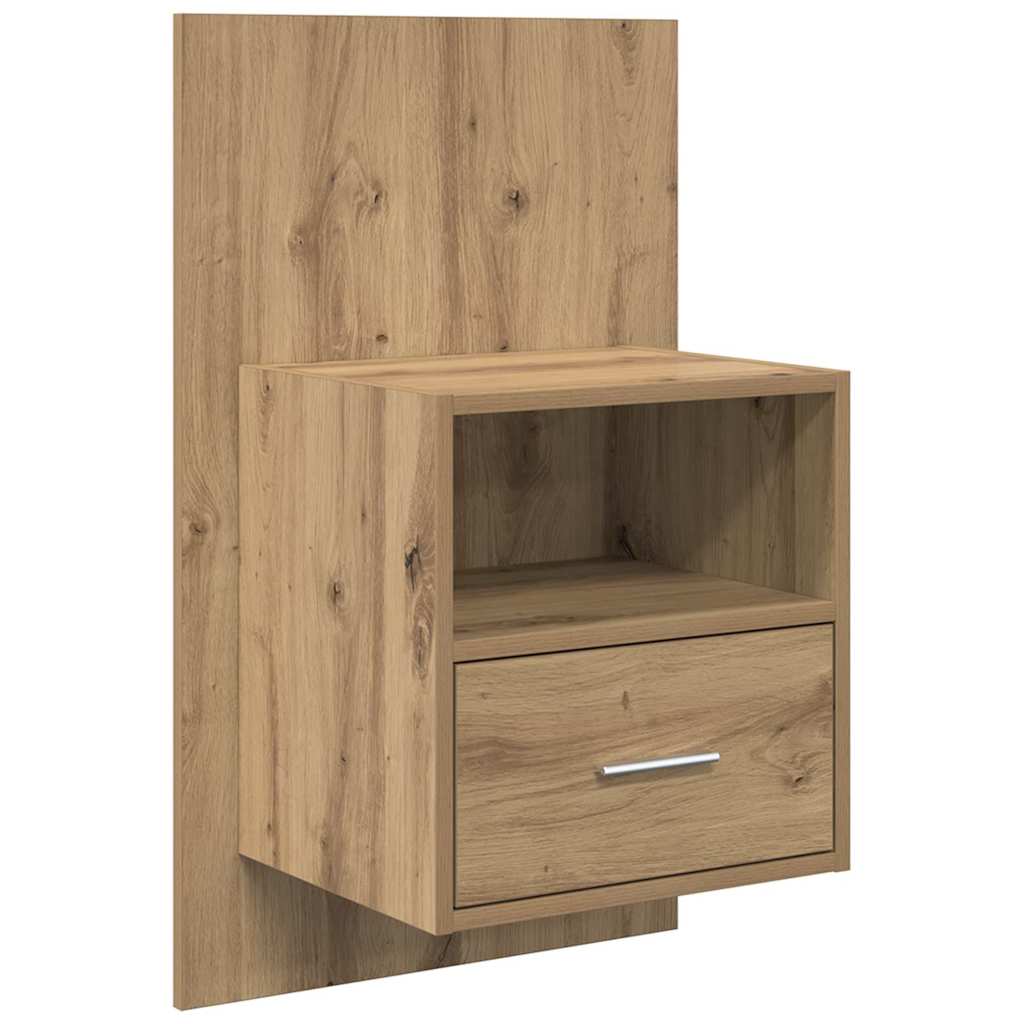 Fejtámla Szekrénnyel 3 db Artisan tölgy Szerelt Fa