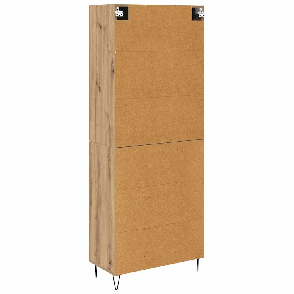 Magasfiú 2 pcs Artisan tölgy 69,5 x 34 x 180 cm Szerelt Fa