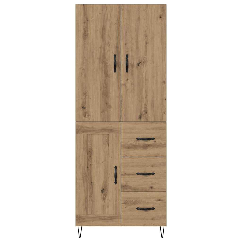 Magasfiú 2 pcs Artisan tölgy 69,5 x 34 x 180 cm Szerelt Fa