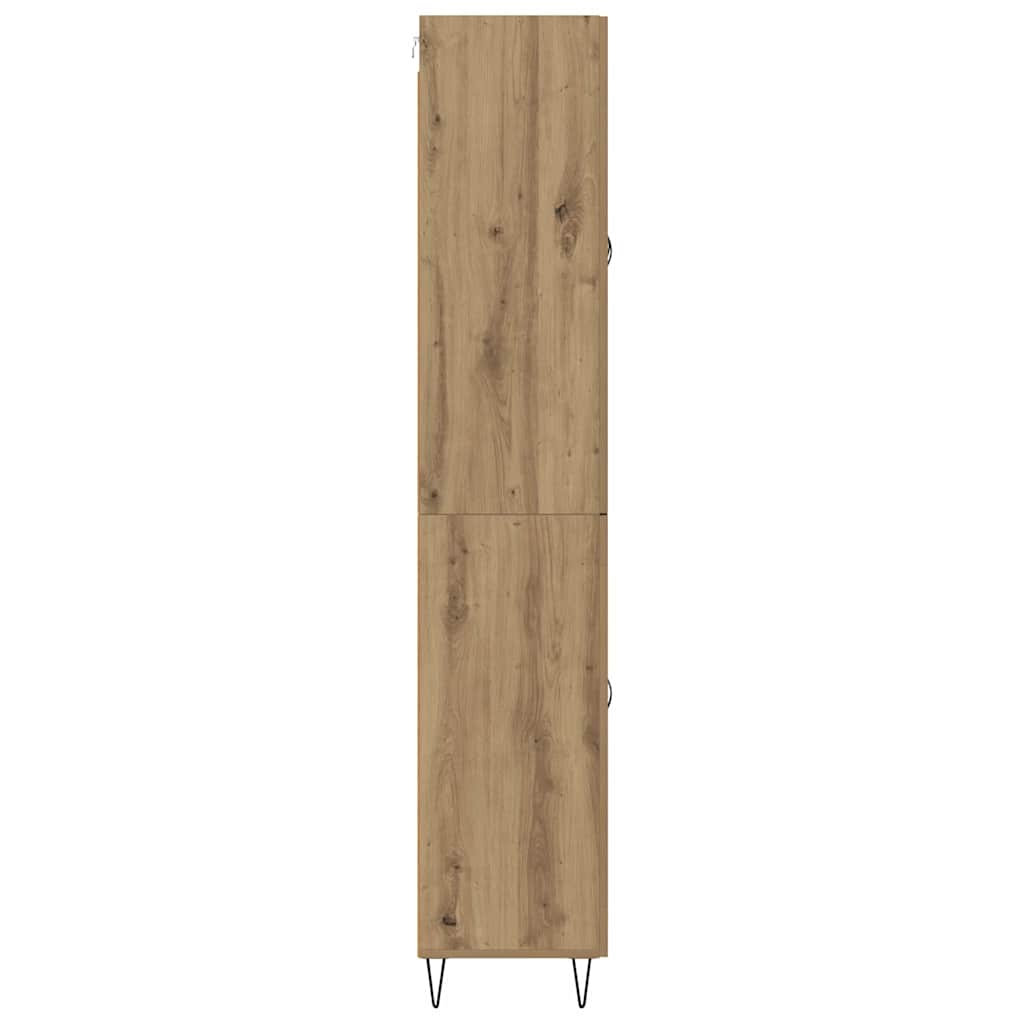 Magasfiú 2 pcs Artisan tölgy 69,5 x 34 x 180 cm Szerelt Fa
