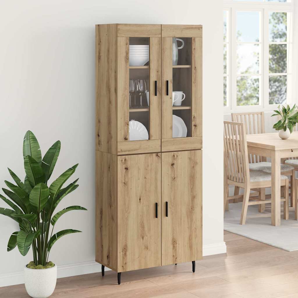 Magasfiú 2 pcs Artisan tölgy 69,5 x 34 x 180 cm Szerelt Fa