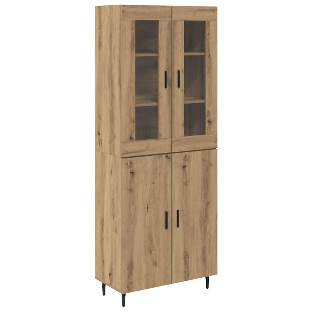 Magasfiú 2 pcs Artisan tölgy 69,5 x 34 x 180 cm Szerelt Fa