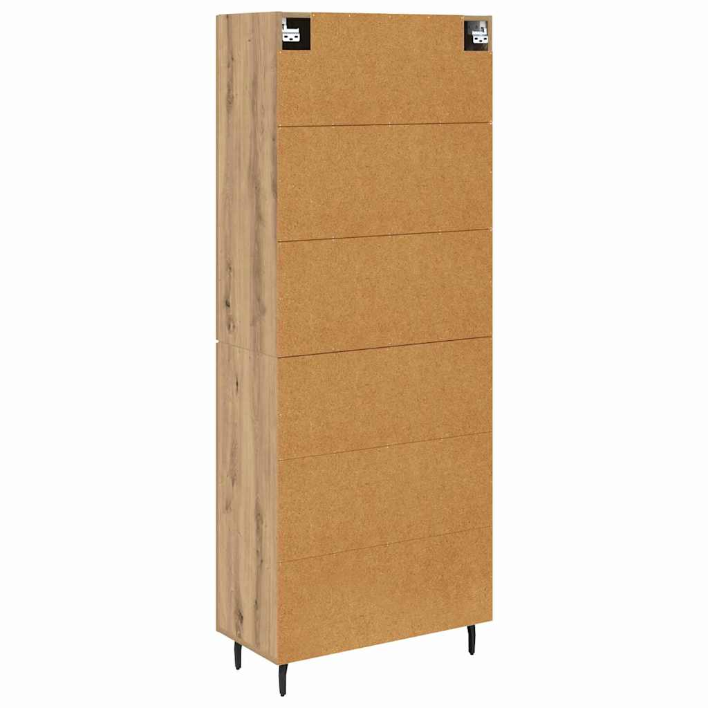 Magasfiú 2 pcs Artisan tölgy 69,5 x 34 x 180 cm Szerelt Fa