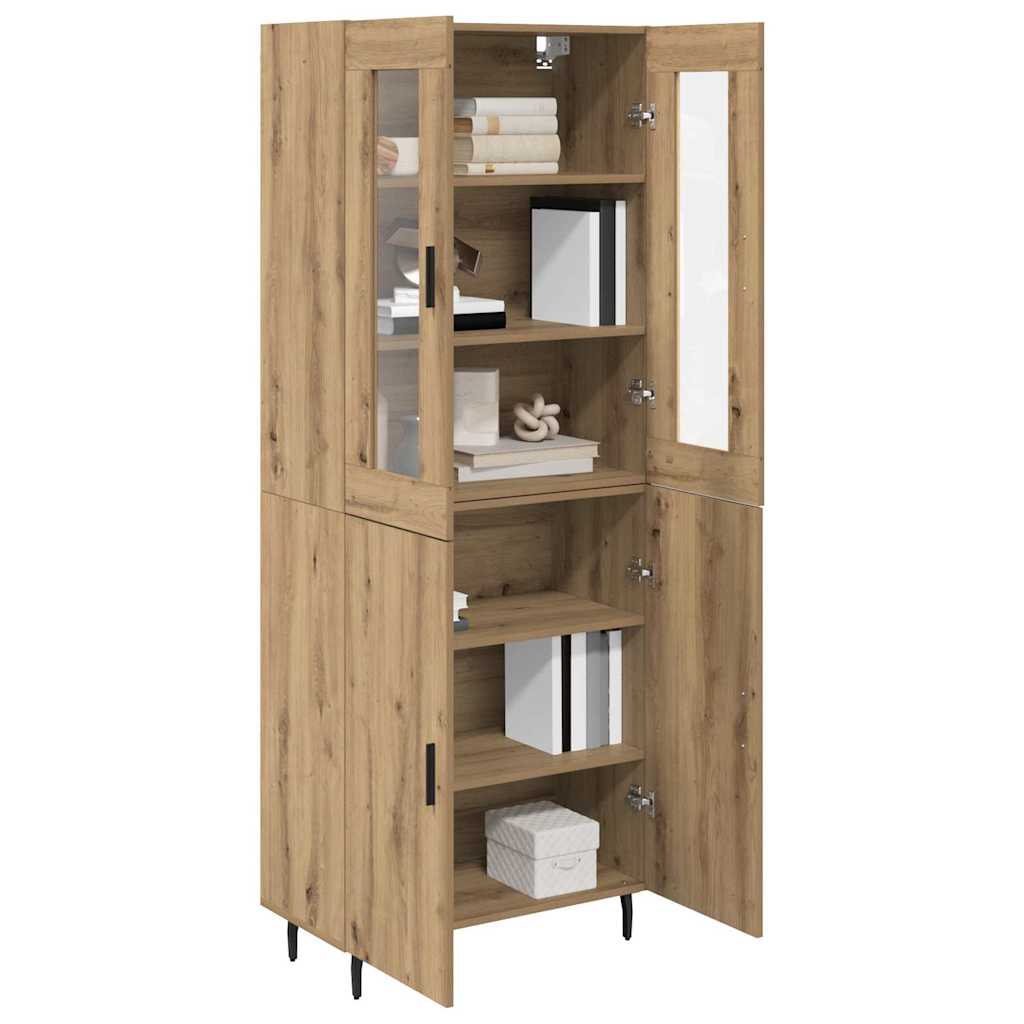 Magasfiú 2 pcs Artisan tölgy 69,5 x 34 x 180 cm Szerelt Fa