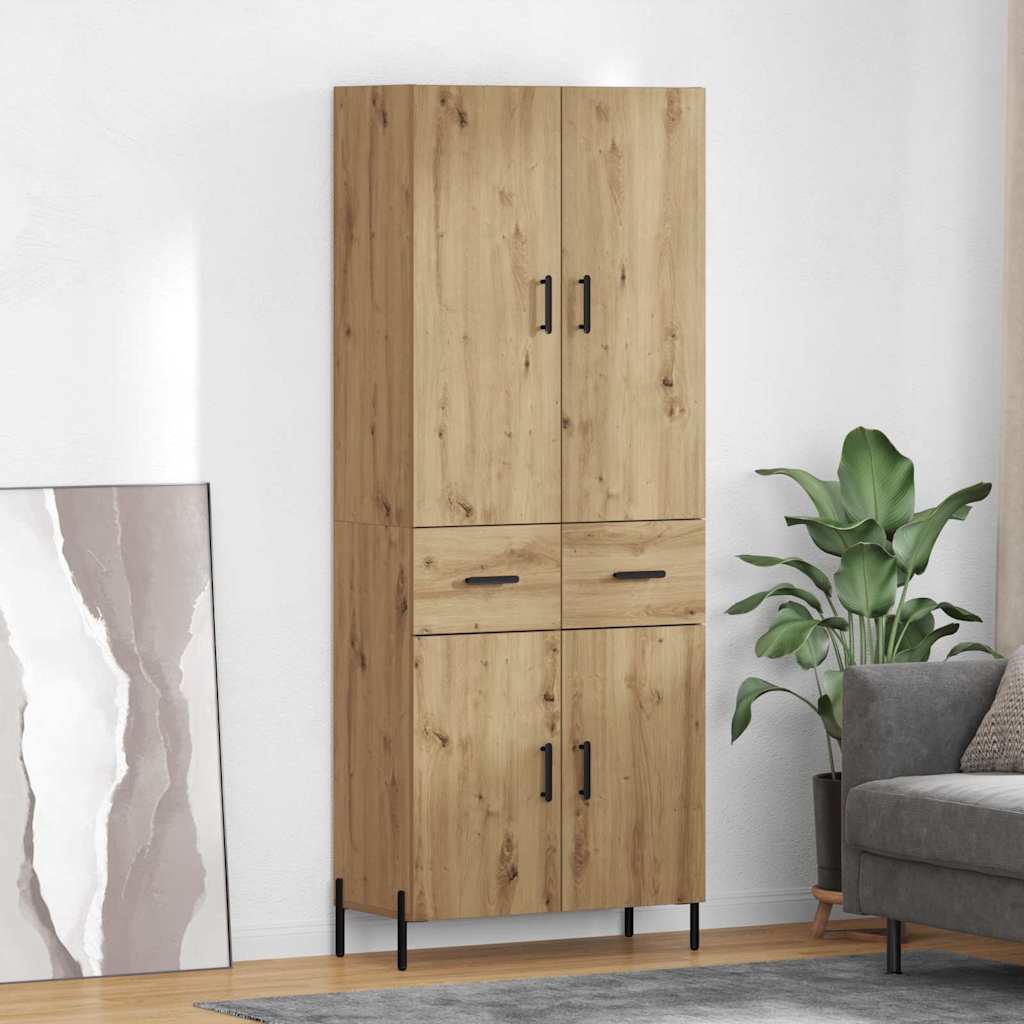 Magasfiú Artisan tölgy 69,5 x 34 x 180 cm Szerelt Fa