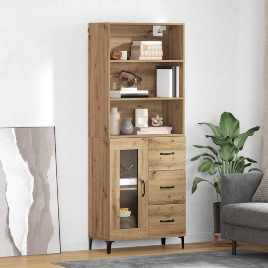 Magasfiú fiókkal Artisan tölgy 69,5 x 34 x 180 cm Faanyag