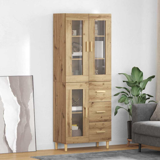 Magasfiú fiókkal Artisan tölgy 69,5 x 34 x 180 cm Faanyag