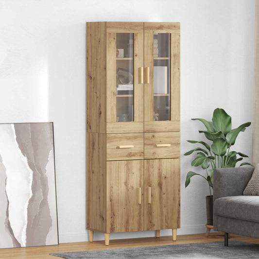 Magasfiú fiókkal Artisan tölgy 69,5 x 34 x 180 cm Faanyag