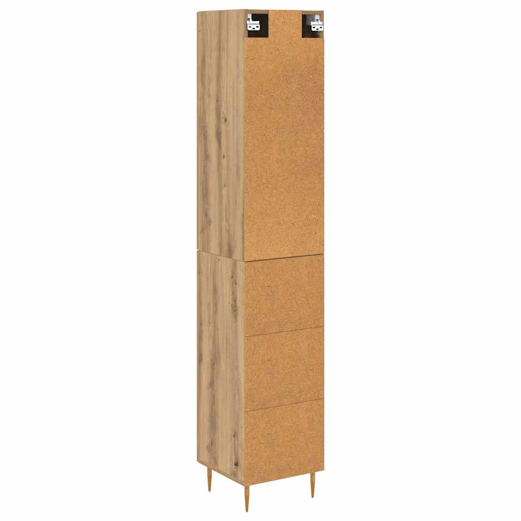 Magasfiú 2 pcs Artisan tölgy 34,5 x 34 x 180 cm Szerelt Fa