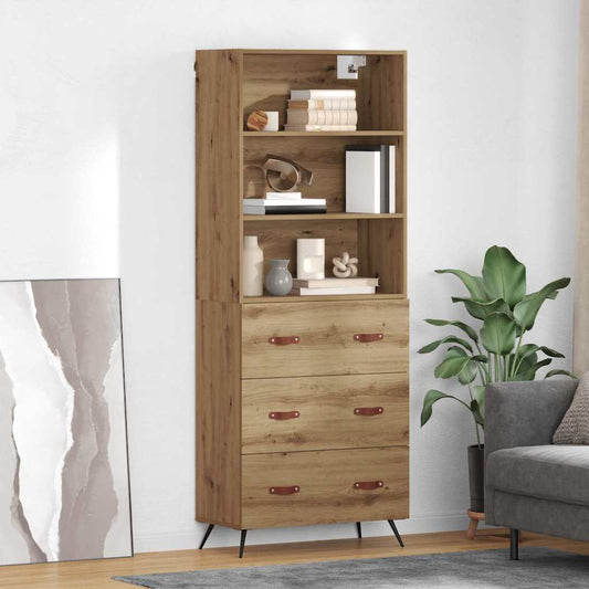 Magasfiú fiókkal Artisan tölgy 69,5 x 34 x 180 cm Faanyag