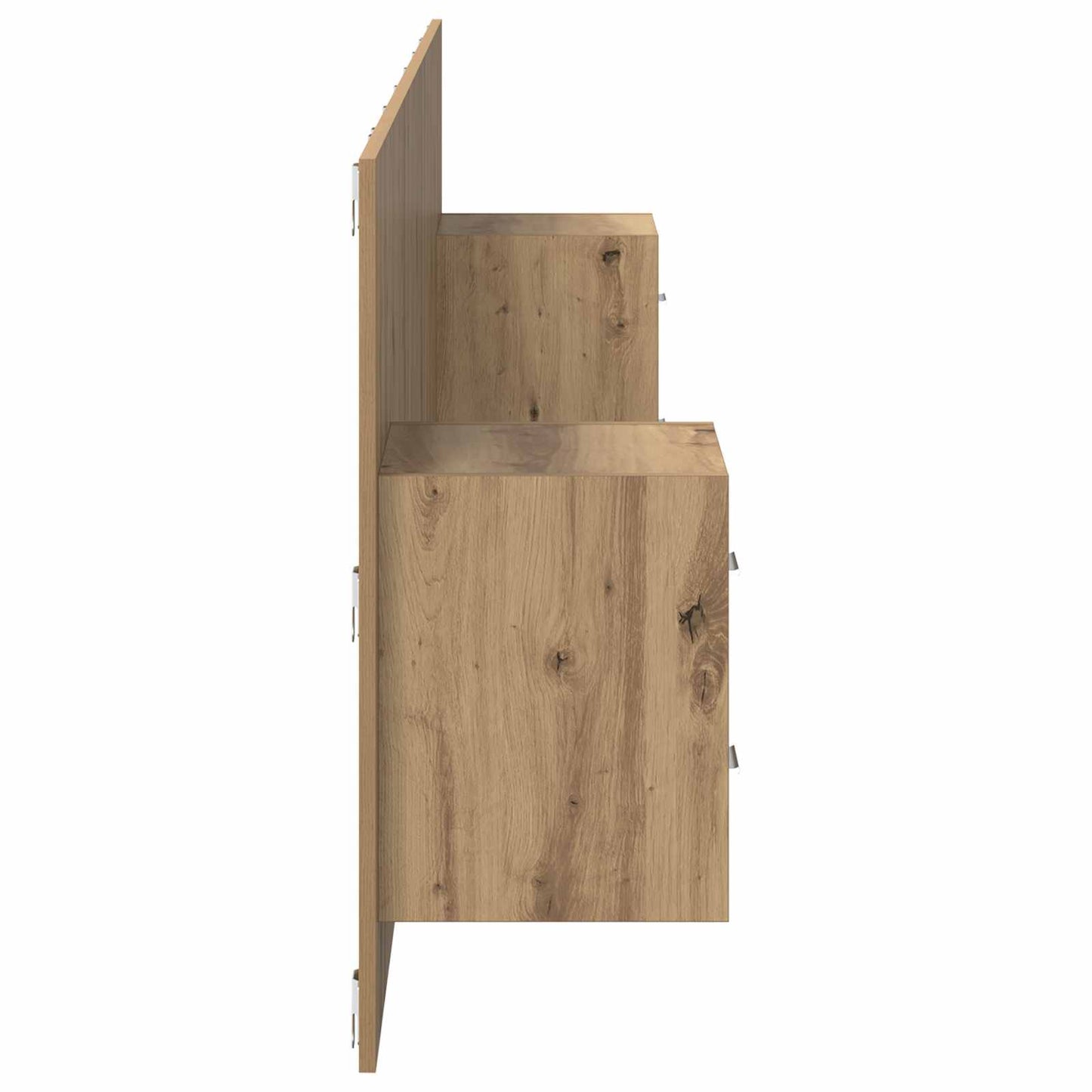 Fejtámla Szekrénnyel 3 pcs Artisan tölgy Szerelt Fa