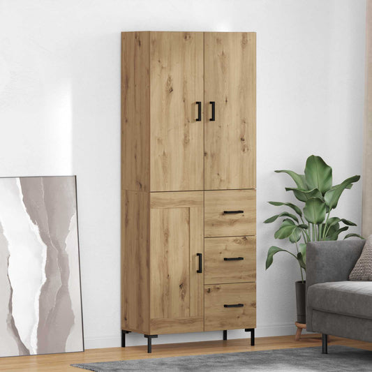 Magasfiú fiókkal Artisan tölgy 69,5 x 34 x 180 cm Faanyag