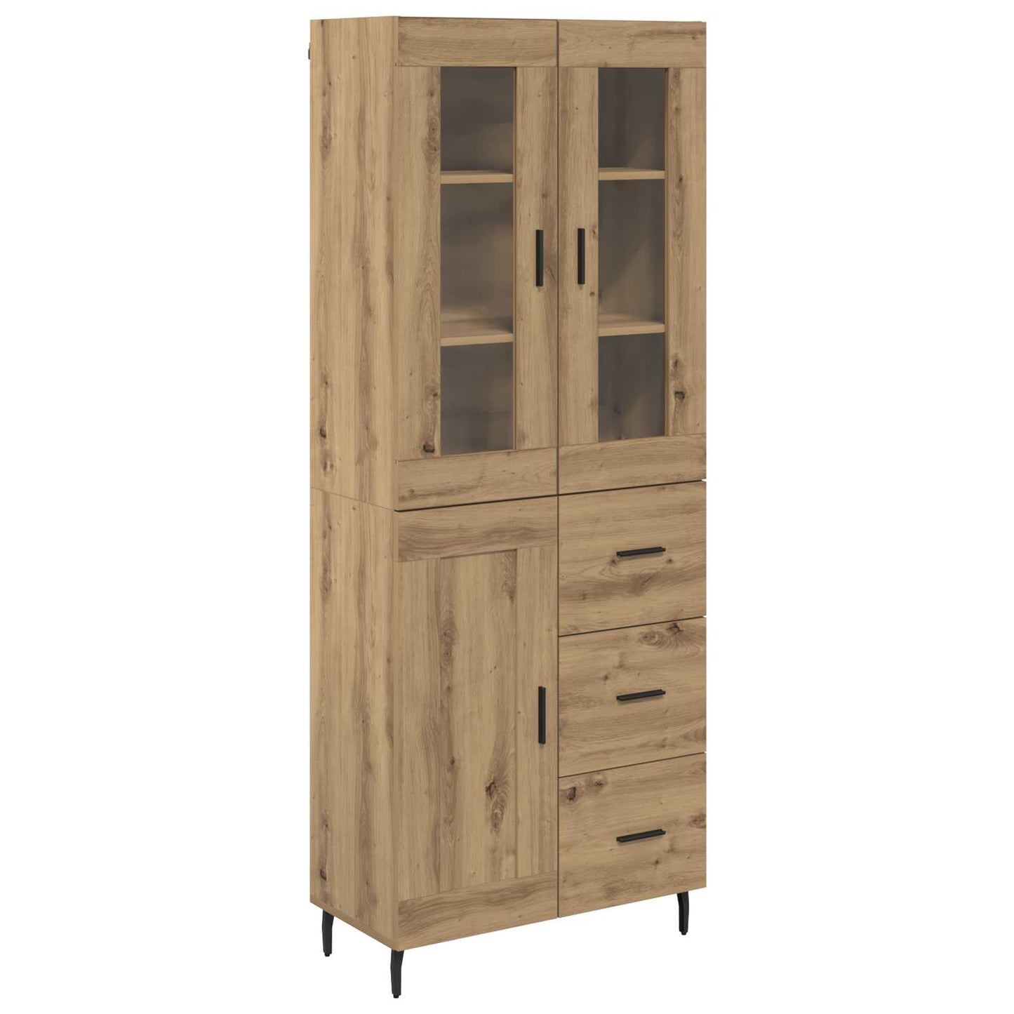 Magasfiú 2 pcs Artisan tölgy 69,5 x 34 x 180 cm Szerelt Fa