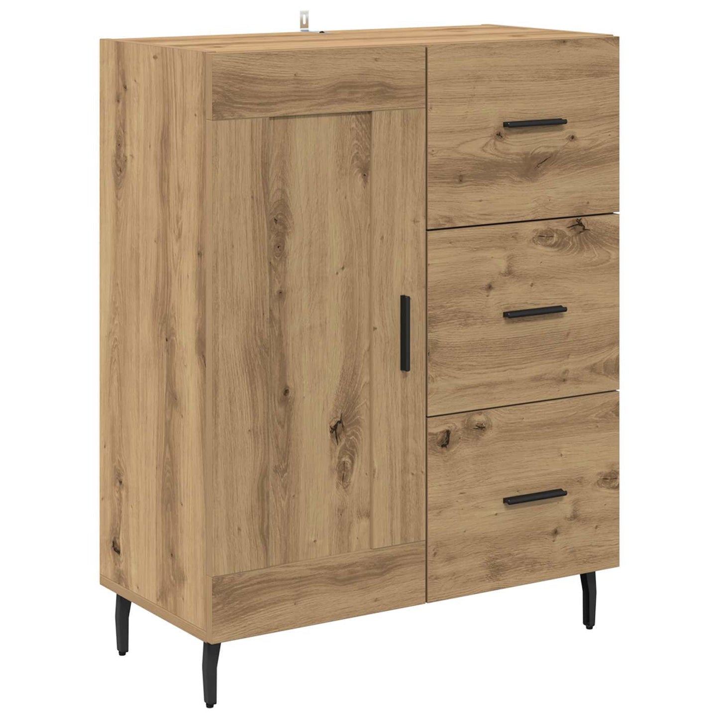 Magasfiú 2 pcs Artisan tölgy 69,5 x 34 x 180 cm Szerelt Fa