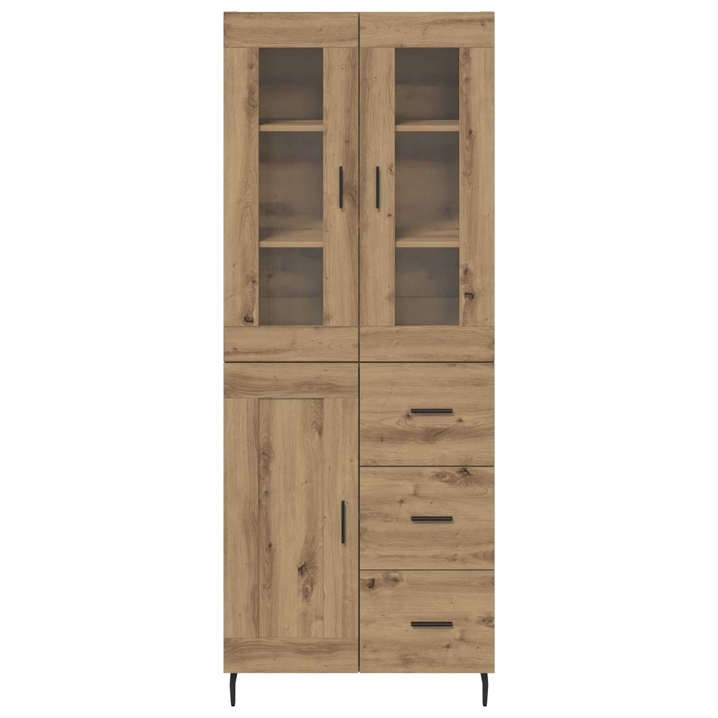 Magasfiú 2 pcs Artisan tölgy 69,5 x 34 x 180 cm Szerelt Fa