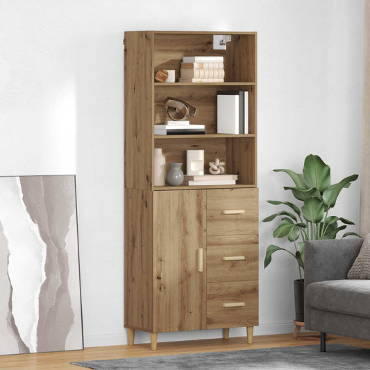 Magasfiú fiókkal Artisan tölgy 69,5 x 32,5 x 180 cm Faanyag