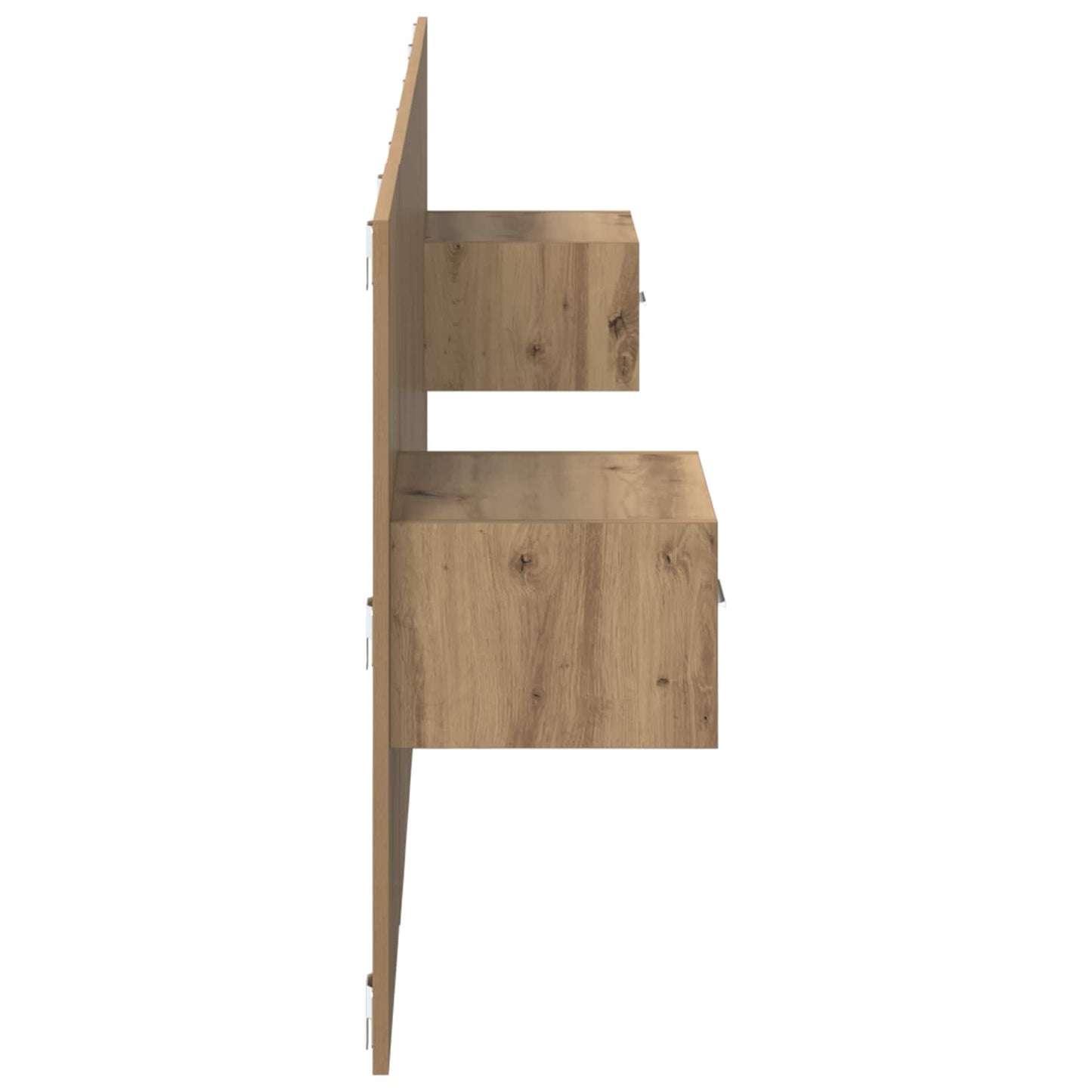Fejtámla Szekrénnyel 3 pcs Artisan tölgy Szerelt Fa