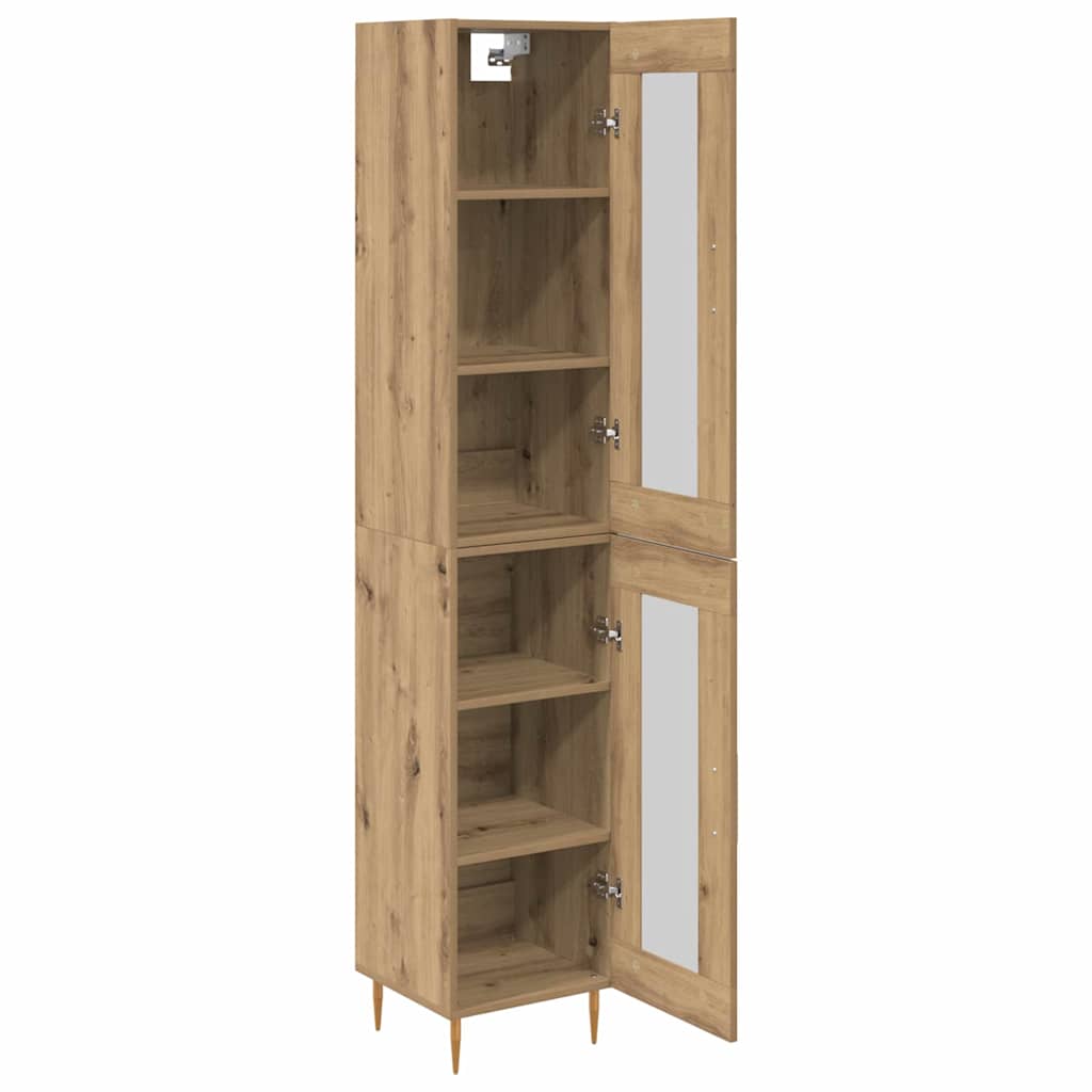 Magasfiú 2 pcs Artisan tölgy 34,5 x 34 x 180 cm Szerelt Fa